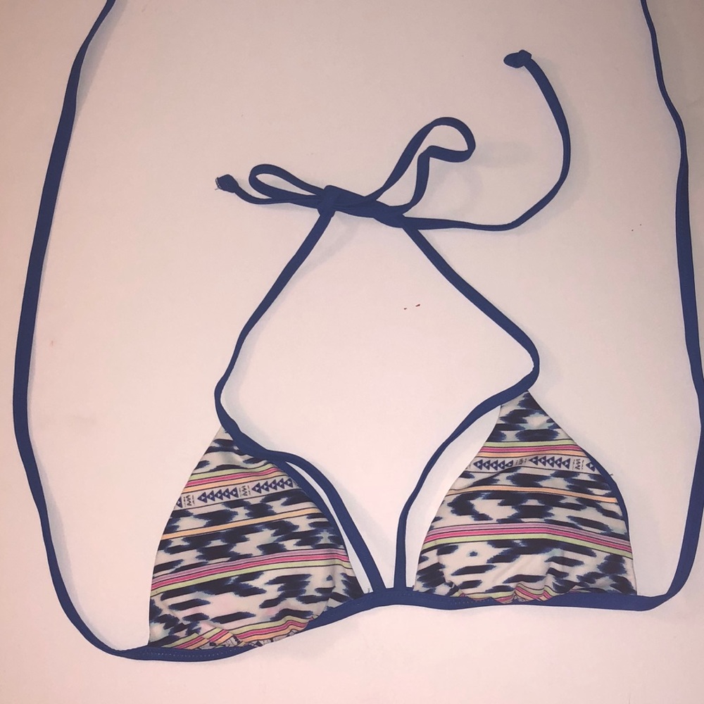 PINK bathing suit Reversible Bikini top